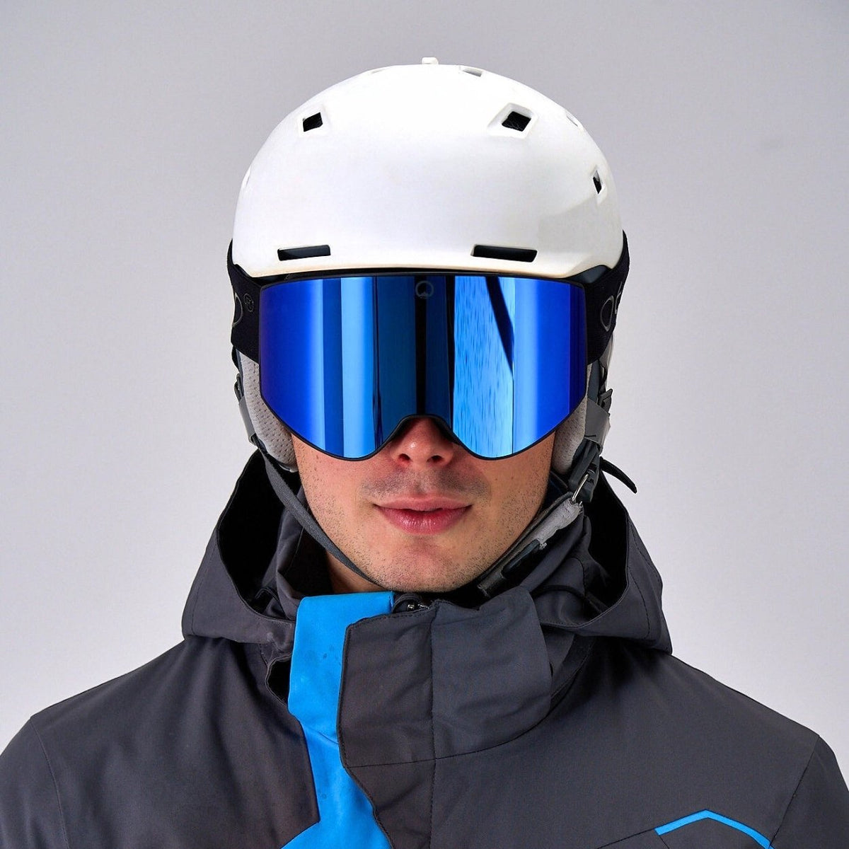 Skibrille mit Magnet-Wechselglas | Blau & Gelb