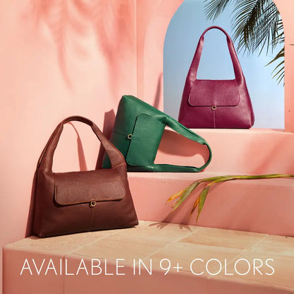 🍂 Autumn Sale – Women's Genuine Leather Shoulder Bag for Work & Everyday