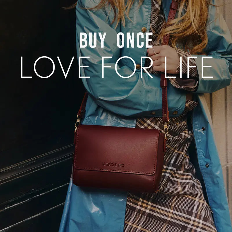 🍂 Autumn Sale – Leather Flap Crossbody Bag with Detachable Strap