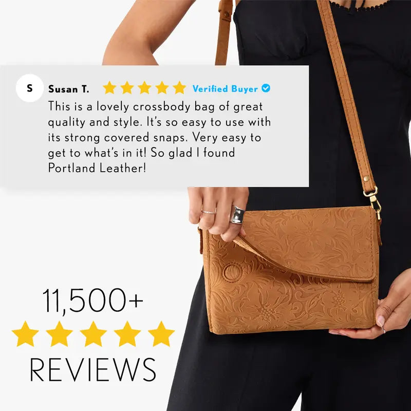 🍂 Autumn Sale – Leather Flap Crossbody Bag with Detachable Strap