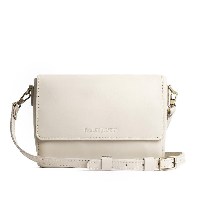 🍂 Autumn Sale – Leather Flap Crossbody Bag with Detachable Strap