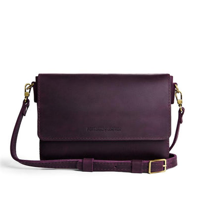 🍂 Autumn Sale – Leather Flap Crossbody Bag with Detachable Strap
