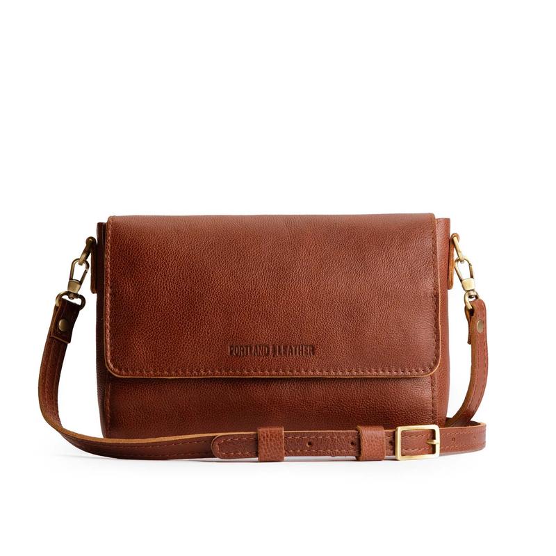 🍂 Autumn Sale – Leather Flap Crossbody Bag with Detachable Strap