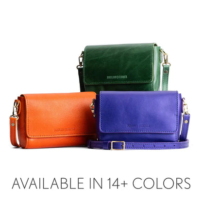 🍂 Autumn Sale – Leather Flap Crossbody Bag with Detachable Strap
